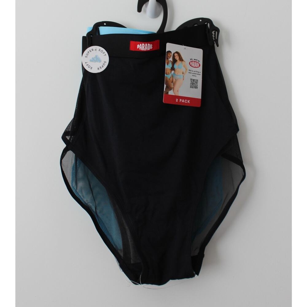 Parade Womens Modal & Mesh High Cut Cheeky Underwear 2Pack Size XXXL NWT